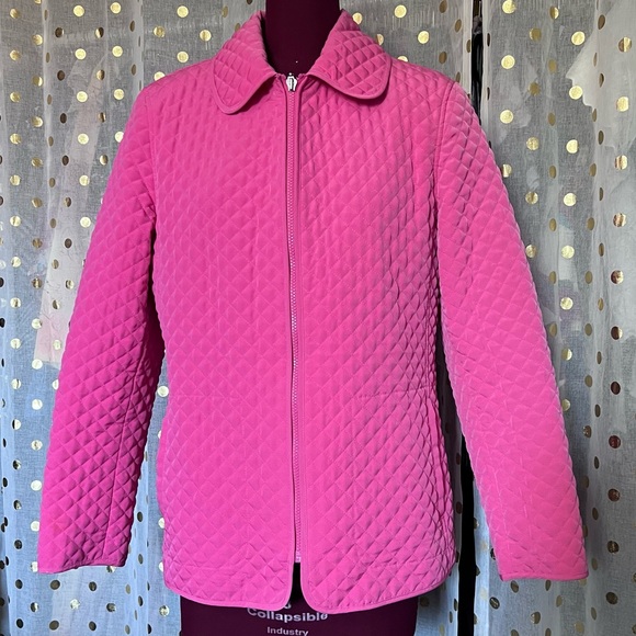 Bubblegum pink quilted jacket - Picture 1 of 5
